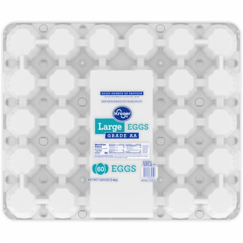 Kroger® Large White Eggs Perspective: front