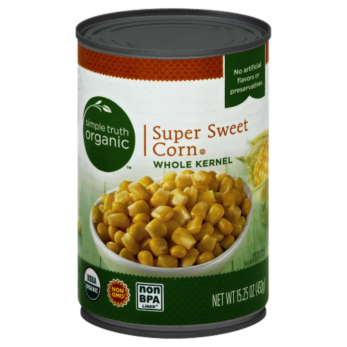 Simple Truth Organic™ Super Sweet Whole Kernel Corn Perspective: front