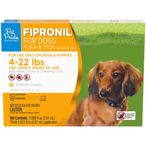 Pet Pride Fipronil Flea & Tick Squeeze-On Perspective: front