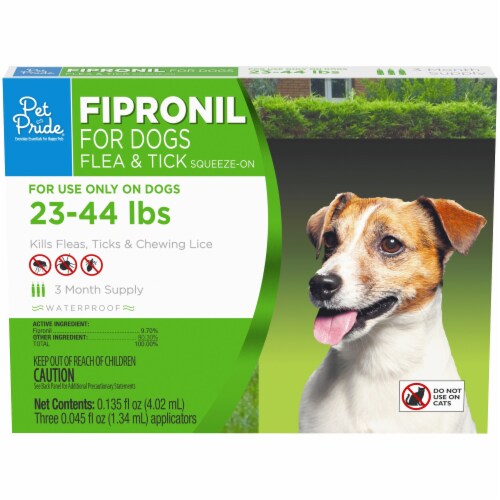 Pet Pride® Fipronil Flea & Tick Squeeze-On for Dogs Perspective: front
