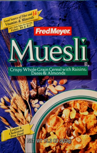 Fred Meyer Muesli Cereal Perspective: front