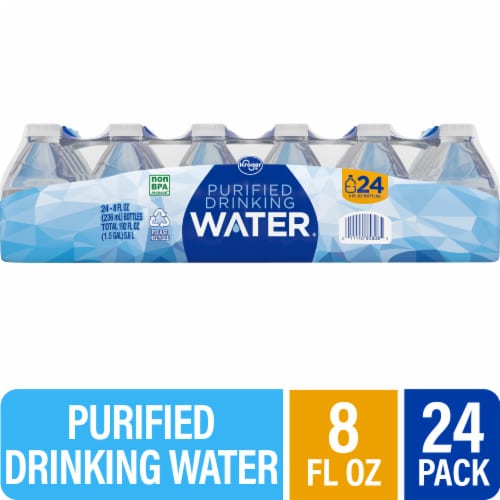 Kroger® Purified Mini Bottled Water, 24 bottles / 8 fl oz - Fry's