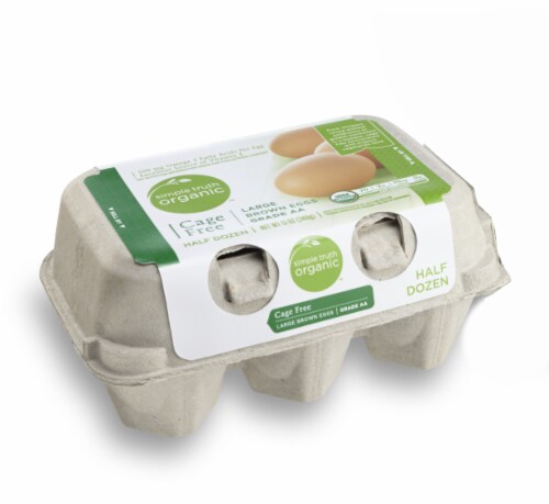 Simple Truth Organic™ Cage Free Grade AA Large Brown Eggs Perspective: front