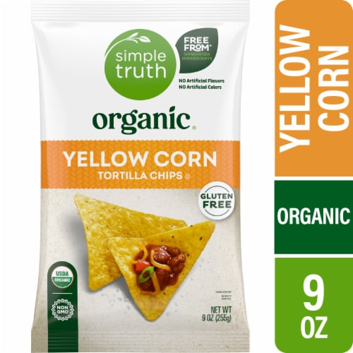 Simple Truth™ Organic Yellow Corn Tortilla Chips Perspective: front