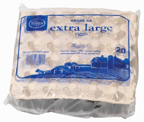 Kroger® Grade AA Extra Large Eggs Perspective: front