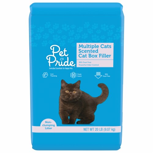 Pet Pride® Multiple Cats Scented Cat Box Filler Cat Litter Perspective: front