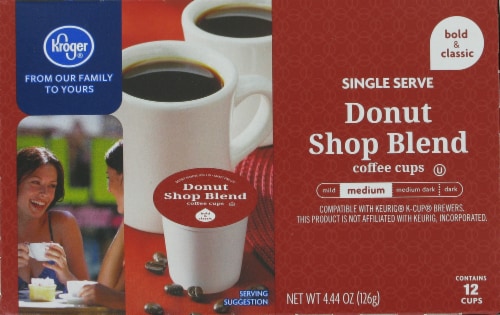 Kroger® Donut Shop Blend Medium Roast K-Cup Coffee Pods Perspective: front