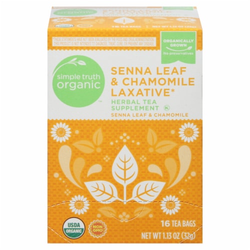 Simple Truth Organic™ Senna Leaf & Chamomile Laxative Tea Bags Perspective: front