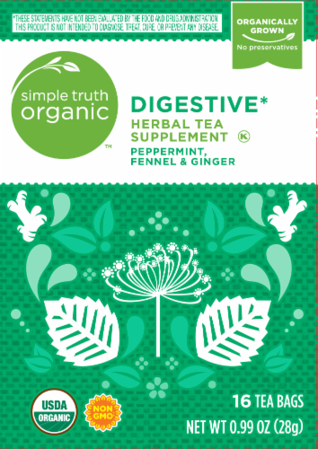 Simple Truth Organic™ Digestive Herbal Tea Perspective: front