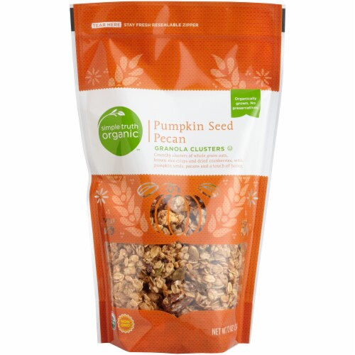 Simple Truth Organic® Pumpkin Seed Pecan Granola Cereal Clusters Perspective: front