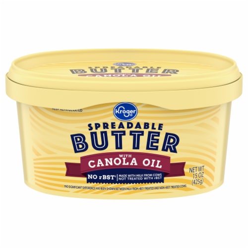 Kroger® Spreadable Butter With Canola Oil Perspective: front