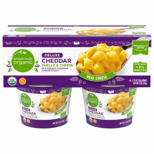 Simple Truth Organic® Deluxe Cheddar Shells & Cheese Bowls