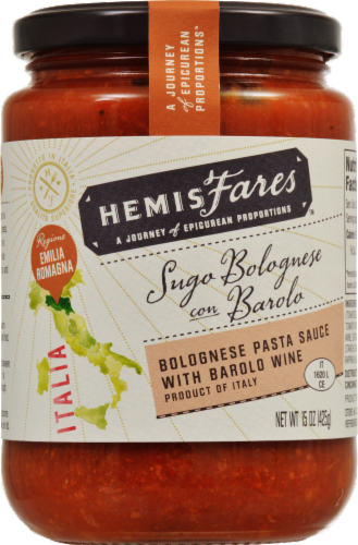 HemisFares™ Bolognese Pasta Sauce with Barolo Wine Perspective: front