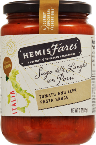 HemisFares™ Tomato and Leek Pasta Sauce Perspective: front