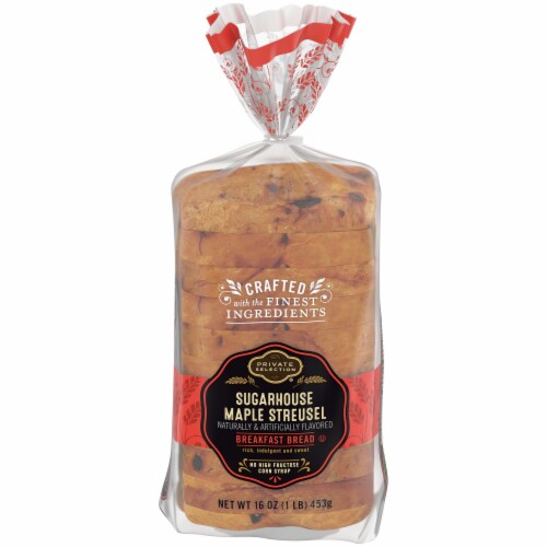 Private Selection® Sugarhouse Maple Streusel Breakfast Bread Perspective: front