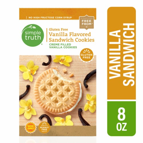 Simple Truth® Gluten Free Vanilla Flavored Sandwich Cookies Perspective: front
