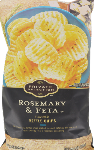 Private Selection™ Rosemary Feta Ripple Kettle Chips Perspective: front