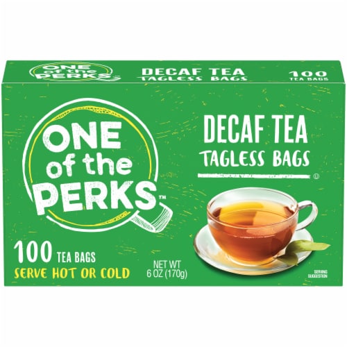 One of the Perks™ Decaf Tagless Tea Bags Perspective: front