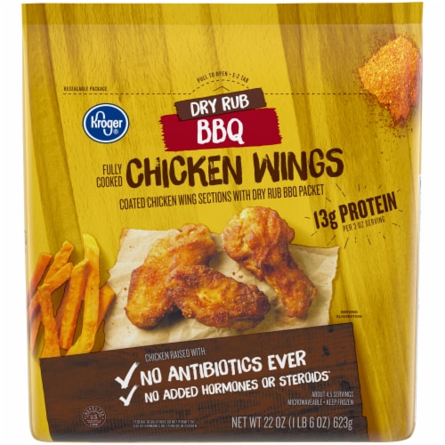 Kroger Dry Rub BBQ Chicken Wings 22 oz Kroger