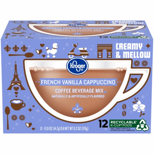 Kroger® French Vanilla Cappuccino Coffee Pods Perspective: front