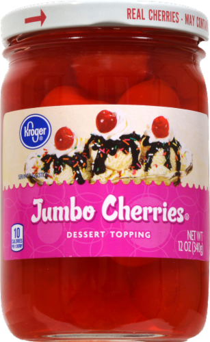 Kroger® Jumbo Cherries Dessert Topping Perspective: front