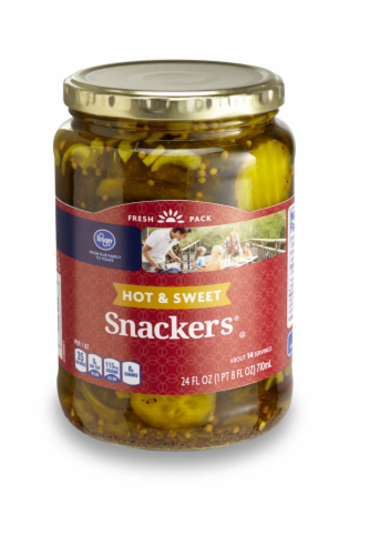 Kroger® Hot & Sweet Pickle Snackers Perspective: front