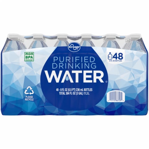 Kroger® Purified Mini Bottled Water Perspective: front