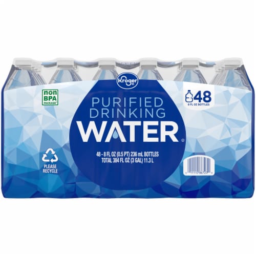 Kroger® Purified Drinking Bottled Water, 24 bottles / 16.9 fl oz - Kroger