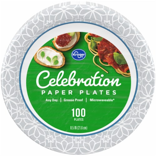 Kroger® Celebration 8.5-Inch Paper Plates, 100 ct / 8.5 in - Kroger