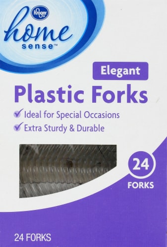 Kroger®  Elegant Plastic Forks Perspective: front