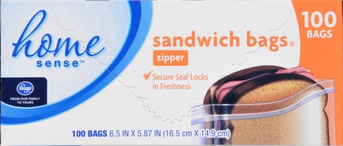 Kroger®  Zipper Sandwich Bags Perspective: front