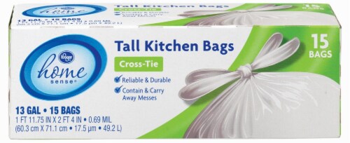 Kroger® Tall 13 Gallon Kitchen Bags Perspective: front
