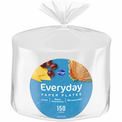 Kroger® 9-Inch Paper Plates, 150 ct / 9 in - Pay Less Super Markets