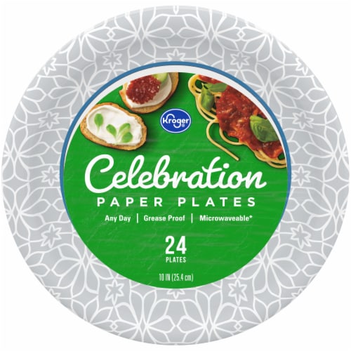 Kroger® Celebration 10-Inch Paper Plates, 24 ct / 10 in - Kroger