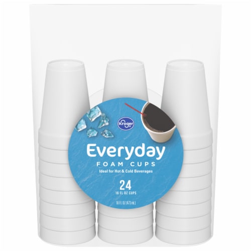 Kroger® Foam Cups - 24 Count, 24 ct /16 fl oz - Kroger