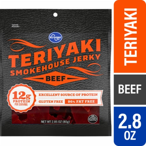 Kroger® Smokehouse Teriyaki Beef Jerky Perspective: front