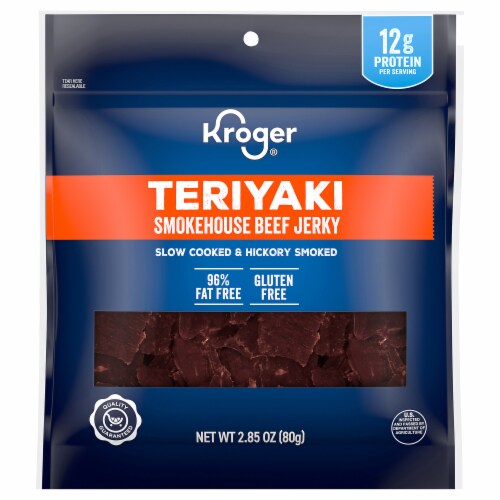 Kroger® Teriyaki Smokehouse Beef Jerky Perspective: front