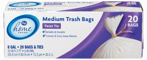 Kroger® 8 Gallon Twist Tie Medium Garbage Bags, 20 ct - Fry's Food Stores