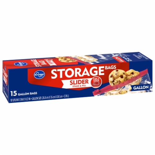 Kroger® Slider Gallon Storage Bags, 15 ct - Kroger