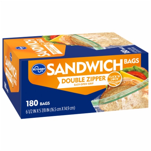 Kroger® Double Zipper Sandwich Bags, 180 ct - Fry's Food Stores