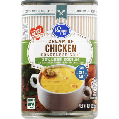 Kroger® Reduced Sodium Cream of Chicken Soup Perspective: front