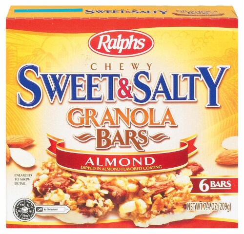 Ralphs Sweet & Salty Chewy Almond Granola Bars Perspective: front