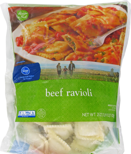 Kroger® Beef Ravioli Perspective: front