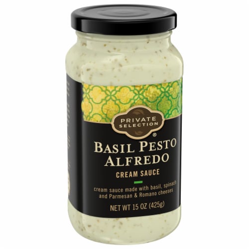Private Selection® Basil Pesto Alfredo Cream Sauce Perspective: front