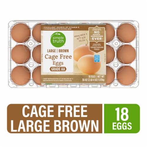 Simple Truth™ Natural Cage Free Large Brown Eggs Perspective: front