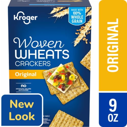 Kroger® Original Woven Whole Wheat Crackers Perspective: front
