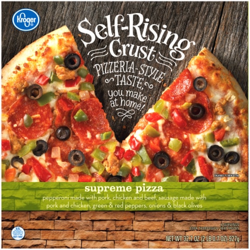 Kroger® Supreme Self Rising Crust Frozen Pizza Perspective: front