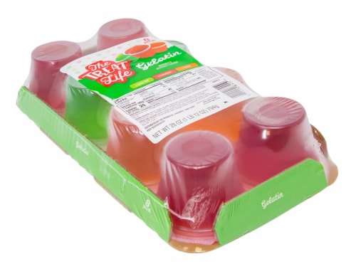 The Treat Life Flavored Gelatin Cups Perspective: front