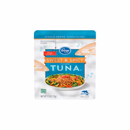 Kroger® Sweet & Spicy Flavored Tuna Pouch Perspective: front