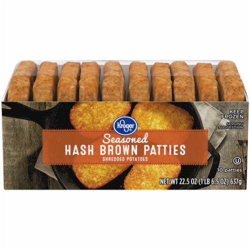 Kroger® Seasoned Hash Brown Patties Perspective: front